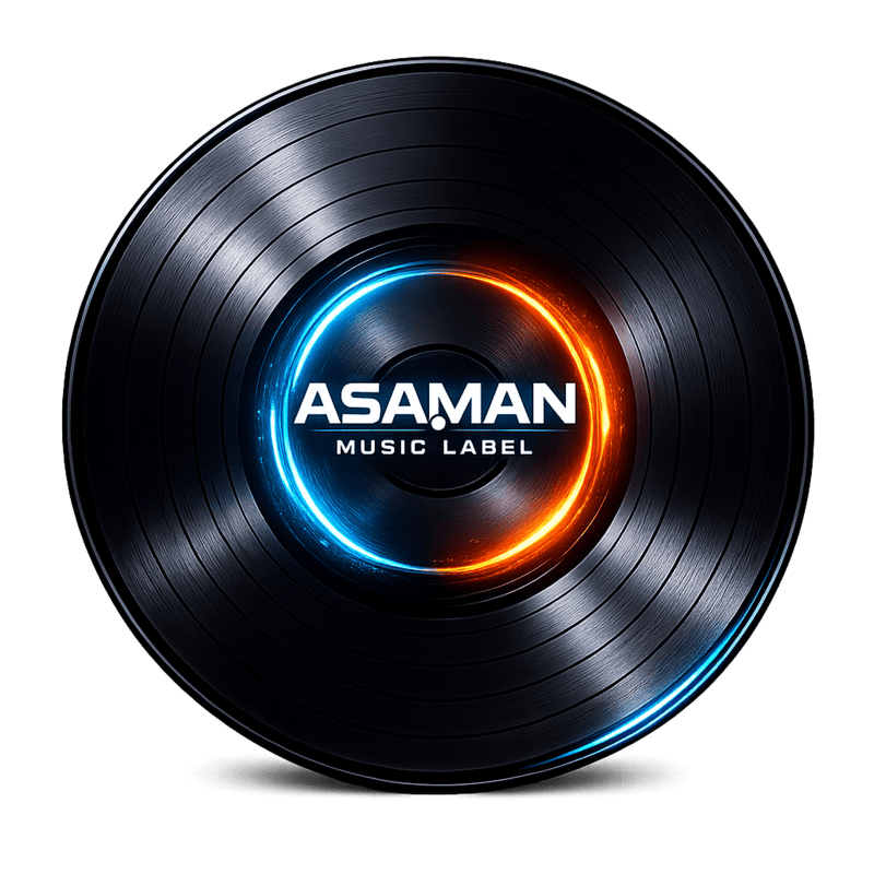 ASAMAN MUSIC LABEL vinyl logo